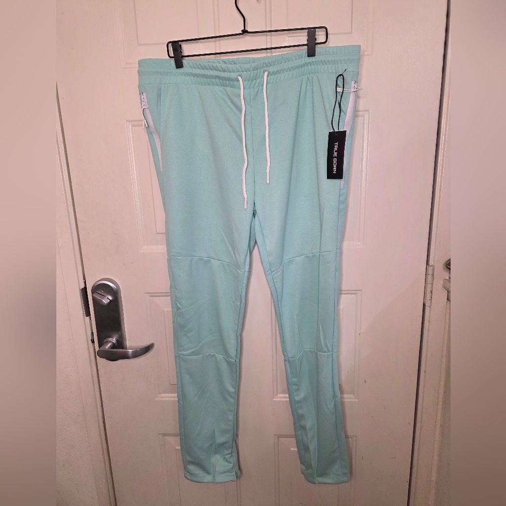 Men's Light Blue Jogger Pants‎ NWT True Born Size 3XL
